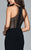 7944 Long jersey halter neck with mesh sides
