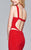 7987 Long ottoman dress with illusion inserts
