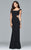 7988 Long stretch ottoman dress with zipper detail