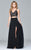 7996 Two-piece dress with lace applique bodice and skirt