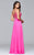 7996 Two-piece dress with lace applique bodice and skirt