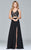 7996 Two-piece dress with lace applique bodice and skirt