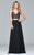 7996 Two-piece dress with lace applique bodice and skirt