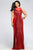 9357 Plus size sequin prom dress with mesh v-neck and illusion cut-outs