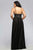 9373 Mesh v-neck plus size prom dress with lace and beading details
