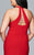 9402 Long jersey v-neck with front slit