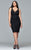 9411 Short cocktail dress with bead details