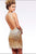 Radiant Jewelled Sheer Cocktail Dress S7158