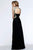s7535 Embellished Bateau Column Dress