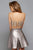 Appealing Sheer and Leather Cocktail Dress S7671