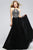 s7720 Chiffon halter evening dress with keyhole and colorful beading