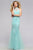 s7732 Beaded High Halter Neck Trumpet Gown