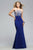 Astounding  Sheer and Neoprene Mermaid Dress S7749
