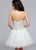 Angelic Embroidered White Cocktail Dress S7818