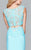 s7942 Long two-piece with applique at bodice and skirt waist