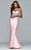 s7963 Mikado mermaid skirt with lace applique