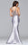 s7964 Long mikado mermaid skirt with beaded bodice