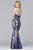 s7969 Long sweetheart tulle dress with soutache embroidery