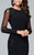 s8005 Long sleeve jersey dress with applique
