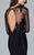 s8005 Long sleeve jersey dress with applique