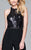 s8010 Long jersey jumpsuit with sequin bodice