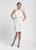 Sue Wong - Keyhole Lace Dress N4117 in White