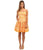 Adrianna Papell - 41893270 Crochet overlay short A-Line Dress in Orange