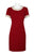 Betsey Johnson - FN04K39 Embellished Bateau Sheath Dress In Red