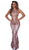 Tinaholy Couture - T1868 Sexy Strappy Back Sequin Ornate Mermaid Gown