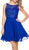 Sleeveless V-Back Sequined Cocktail Dress