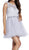 Embroidered Bodice Tulle Short Party Dress