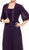 Ruched Square Neck Dress with Matching Jacket
