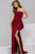 Strapless Long Dress with High Slit 48789