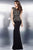 Lace Bateau Illusion Jersey Sheath Gown with Cap Sleeves 27517
