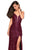 La Femme - 26937 Sequined Deep V-neck Sheath Dress In Pink