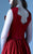 MNM Couture - G0933 Sleeveless V-Neck Pleated A-Line Evening Gown In Red