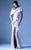 MNM Couture Rosette Accented Asymmetrical Sheath Gown - 1 pc Pink In Size 6 Available In Pink