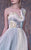 MNM COUTURE - G1002 Ruffled Jewel Neck Pleated A-line Gown In Multi-Color