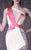 MNM COUTURE - G1006 Two Tone Asymmetric Sheath Dress In Yellow and Red
