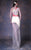 MNM COUTURE - G1006 Two Tone Asymmetric Sheath Dress In Yellow and Red