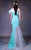 MNM COUTURE - G1010 Ruffled Asymmetric Trumpet Dress In Green