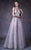 MNM COUTURE - G1014 Bedazzled Strapless Sweetheart A-line Gown In Silver