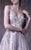 MNM COUTURE - G1014 Bedazzled Strapless Sweetheart A-line Gown In Silver