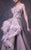 MNM COUTURE - G1029 Feathered Strapless A-line Gown In Pink