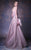 MNM COUTURE - G1029 Feathered Strapless A-line Gown In Pink