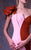 MNM COUTURE - G1041 Two Tone One Shoulder Mermaid Dress In Red and Pink
