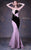 MNM COUTURE - G1044 Two Tone Embellished Mermaid Dress In Pink and Black