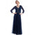 Glow by Colors G268 Quarter Sleeve Illusion Jacket Overlaid A-Line Dress - 1 pc Eggplant in Size 14 Available