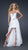 GiGi - Elegant Sequined Sweetheart Chiffon Gown 17377 In White