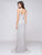 Glow by Colors - Embellished Sweetheart Sheath Dress G664  in Silver